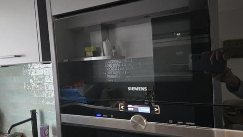 Inbouwmagnetron BF634RGS1 met Inbouwoven HB675GBS1 Siemens, Witgoed en Apparatuur, Magnetrons, Gebruikt, Inbouw, Magnetron, 45 tot 60 cm