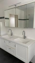 Badkamer meubel met bovenkastjes, Huis en Inrichting, Ophalen, Gebruikt, 100 tot 150 cm, Minder dan 100 cm
