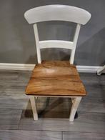 teakhouten eetstoelen landelijk 6 stuks, Ophalen, Gebruikt, Bruin, Vijf, Zes of meer stoelen