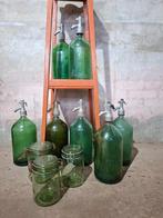 Oude vintage grote spuitfles weckpot solidex la ideale, Ophalen of Verzenden, H, H, H