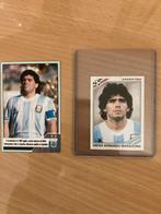 2 Maradona Verzamelkaarten - Zeldzaam!, Verzenden, Zo goed als nieuw, Stickers en Plaatjes