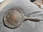 Antieke Handspiegel victoriaans zwaar verzilverd, Ophalen of Verzenden, Ovaal, Minder dan 50 cm, Minder dan 100 cm