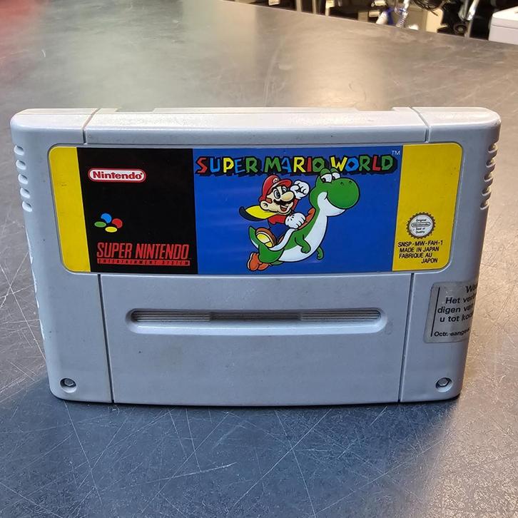 SNES Game | Super Mario World Losse Cassette, Spelcomputers en Games, Games | Nintendo Super NES, Zo goed als nieuw