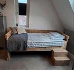 Stoere steiger houten halfhoogslaper, Ophalen, Gebruikt, 90 cm, Eenpersoons