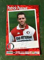 Gesigneerde spelerskaart Patrick Paauwe Feyenoord 00-01, Ophalen of Verzenden, Feyenoord, Spelerskaart