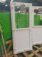 Kunststof Buitendeur 1/2glas  b90 x h204 cm Wit -2204-, Niet ingevuld, Kunststof, 80 tot 100 cm, Niet ingevuld