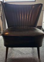 cocktailstoeltje, Huis en Inrichting, Fauteuils, Ophalen, Gebruikt, Minder dan 75 cm, Leer