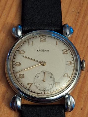 certina heren horloge met bijzondere lugs zeldzaam beschikbaar voor biedingen
