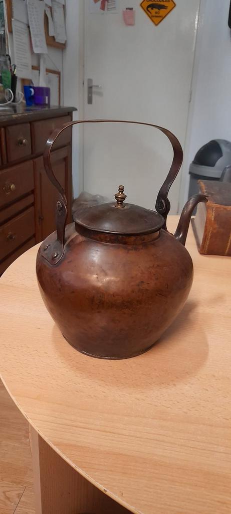 Antieke Koperen Theepot, Antiek en Kunst, Antiek | Koper en Brons, Koper, Ophalen