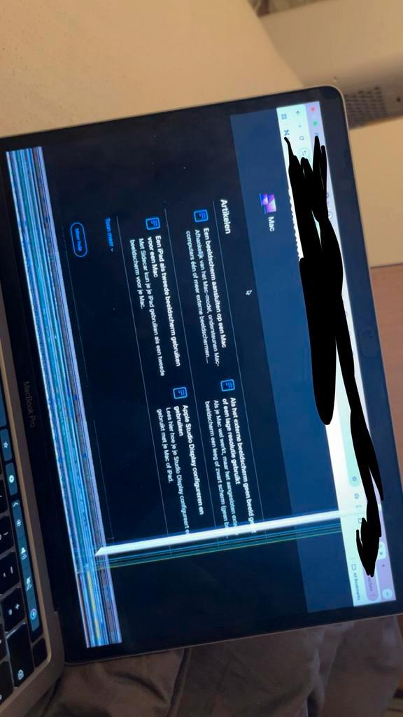 Macbook Pro M1 (A2338) scherm stuk, Computers en Software, Apple Macbooks, Gebruikt, MacBook Pro, 13 inch, 512 GB, 8 GB, Qwerty