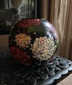 Handbeschilderde Vaas Hortensia Chique, Huis en Inrichting, Woonaccessoires | Wereldbollen, Ophalen of Verzenden, Nieuw
