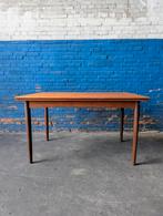 Deense teak eettafel N.O. Møller/ J.L. Møllers møbelfabrik, Ophalen, Gebruikt, Midcentury vintage retro teak Deens design Møller