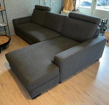 ️ Hoekbank / Chaise Longue – Antracietgrijs  beschikbaar voor biedingen