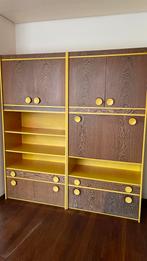 Vintage kasten, Huis en Inrichting, Kasten | Wandmeubels, Ophalen, Gebruikt, Met deur(en), Minder dan 150 cm