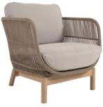 Kave Home | Catalina Fauteuil Beige, Ophalen, Nieuw, 50 tot 75 cm, Riet of Rotan