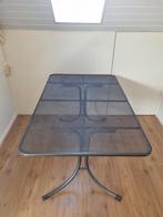 Metalen tuintafel, Tuin en Terras, Tuintafels, Ophalen of Verzenden, Rechthoekig, Metaal