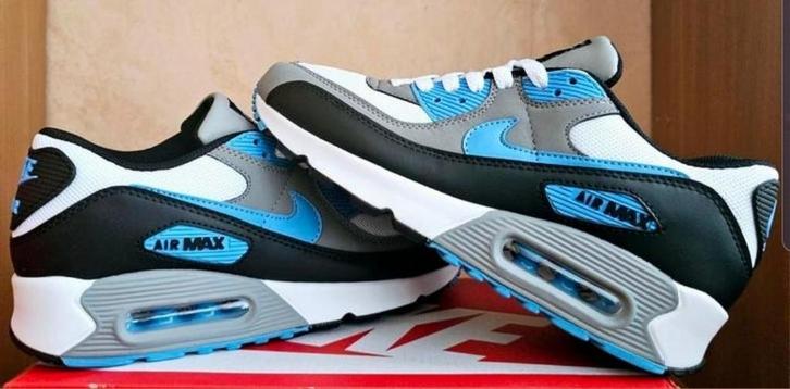 Nike air max 90 Wit/Grijs/Blauw/Zwart Maten 41 en 42, Kleding | Heren, Schoenen, Nieuw, Sneakers of Gympen, Wit, Ophalen of Verzenden