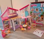 Barbie Malibu Huis met accessoires, Ophalen, Zo goed als nieuw, Poppenhuis
