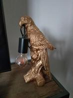 Gouden Papegaai Lamp, Ophalen, Zo goed als nieuw, Minder dan 100 cm, Metaal