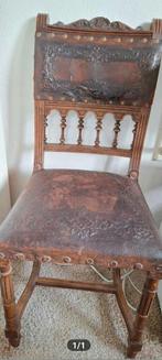 Antieke stoel met leren bekleding, Ophalen