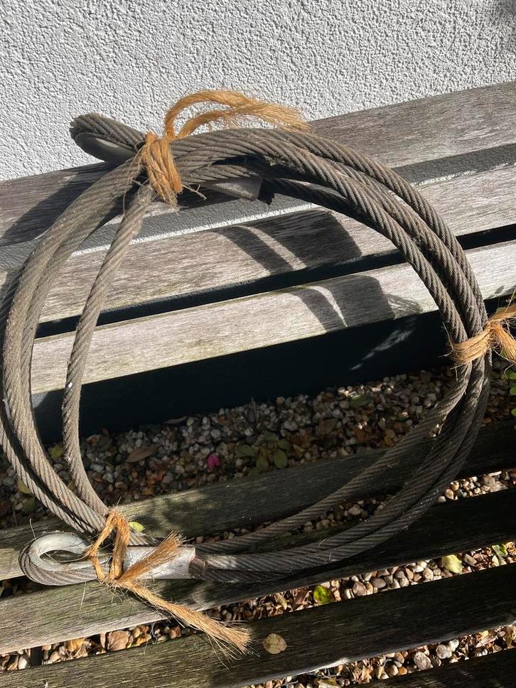 Trekkabel - Staalkabel met lussen., Doe-het-zelf en Verbouw, Lieren en Takels, Ophalen