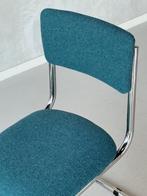 Retro sledestoelen nieuw eetkamerstoelen petrol prijs p/stuk, Overige kleuren, Ophalen of Verzenden, Vijf, Zes of meer stoelen