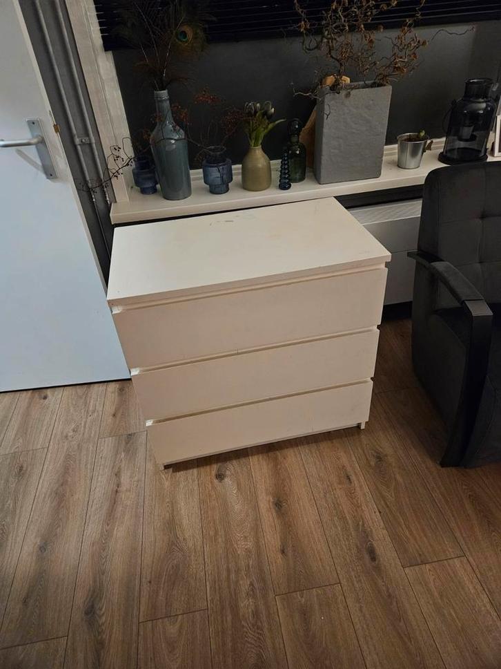 IKEA MALM ladekast 80x40 - 3 lades, Huis en Inrichting, Kasten | Ladekasten, Zo goed als nieuw, Minder dan 100 cm, 50 tot 100 cm