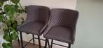 Twee stijlvolle barstoelen, Ophalen, Met voetsteun, 60 tot 90 cm, Zo goed als nieuw