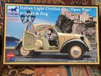 1/35 Bronco CB35165 Fiat Topolino (open top) with lady & dog, 1:32 tot 1:50, Nieuw, Ophalen of Verzenden, Auto