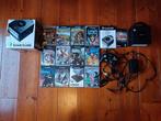 Nintendo Gamecube met 11 spellen + 1 gameboy player, Gebruikt, Verzenden, Zwart, Met 1 controller