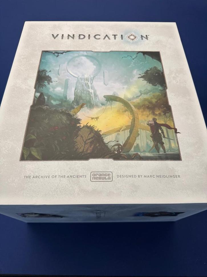 Vindication Boardgame / bordspel - Archive Edition, Hobby en Vrije tijd, Gezelschapsspellen | Bordspellen, Zo goed als nieuw, Een of twee spelers