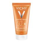 Vichy Capital Soleil Fluweelachtige Gezichtscrème SPF50 50ml, Verzenden, Nieuw, Zonnebrand of After Sun