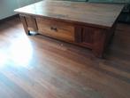 koloniale teakhouten salontafel, Huis en Inrichting, Tafels | Salontafels, Ophalen, Gebruikt, 100 tot 150 cm, 50 tot 100 cm