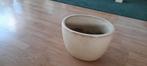 Beige ovale bloempot, geglazuurd, 24x30x25cm, Ophalen