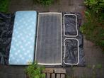 1-Persoons metalen BED 1,8 m & MATRAS binnenvering Kinderbed, Huis en Inrichting, Slaapkamer | Bedden, Ophalen, Gebruikt