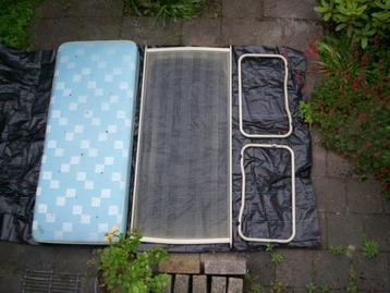 1-Persoons metalen BED 1,8 m & MATRAS binnenvering Kinderbed beschikbaar voor biedingen