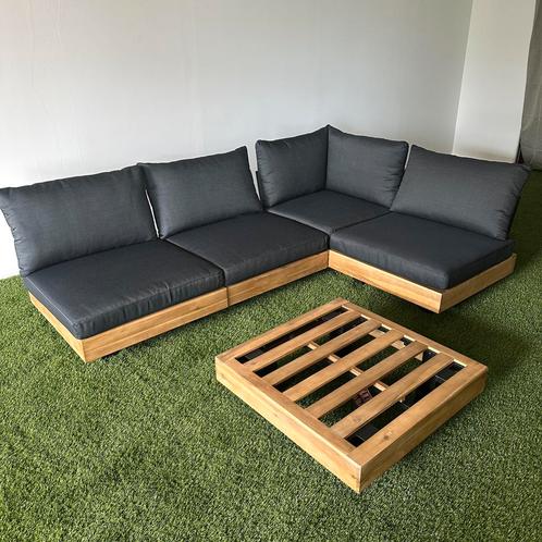 NIEUWE Loungeset — Tuinset / Opstelling aan te passen! ️, Tuin en Terras, Tuinsets en Loungesets, Zo goed als nieuw, Hout, Verzenden
