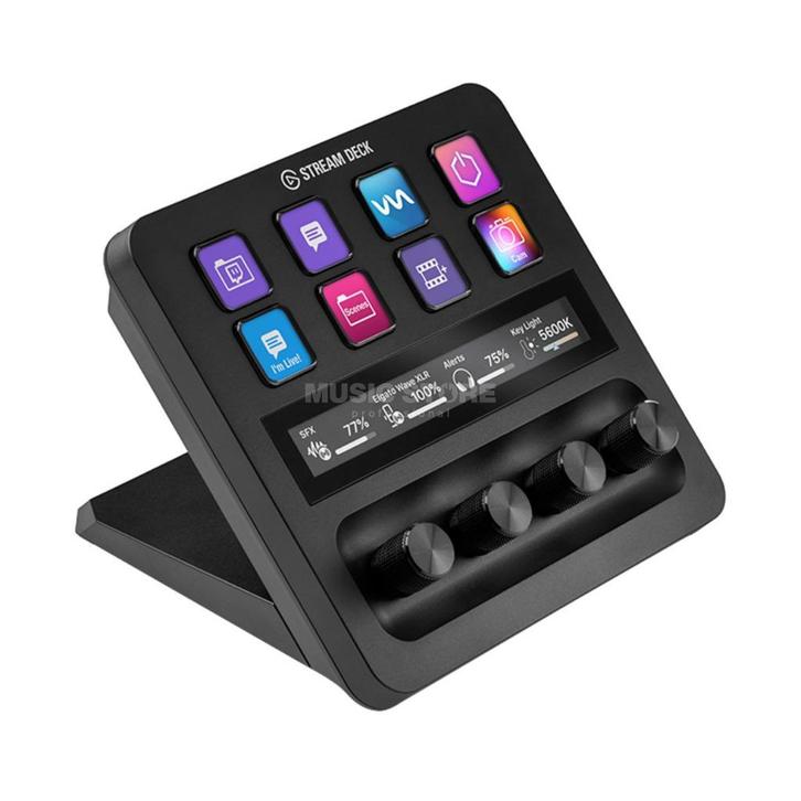 Elgato Stream Deck + Black, Computers en Software, Toetsenborden, Zo goed als nieuw, Overige indelingen, Bedraad, Gaming toetsenbord