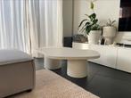 Organische salontafel wit beige of zwart met twee poten, Ophalen, Japandi, Overige materialen, 100 tot 150 cm