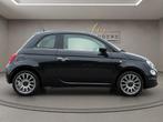 Fiat 500 1.2 Lounge 2018 ZWART | Panoramadak | Apple CarPlay, Gebruikt, 4 cilinders, 4 stoelen, Leder en Stof