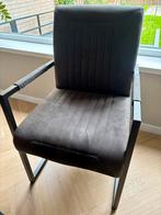 Eetkamerstoel Pronto - donkergrijs, Huis en Inrichting, Stoelen, Ophalen, Zo goed als nieuw, Metaal, Vier