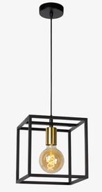 Hanglamp Lucide Ruben zwart 22x22 cm, Ophalen, Gebruikt, Minder dan 50 cm