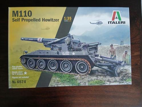 M110 Self Propelled 8inch Howitzer. 1:35. Italeri 6574, Hobby en Vrije tijd, Modelbouw | Auto's en Voertuigen, Zo goed als nieuw