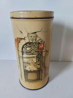 Vintage antiek blik beschuitbus van de Firma Hus, Verzamelen, Blikken, Ophalen of Verzenden, Gebruikt, Beschuit, Overige merken