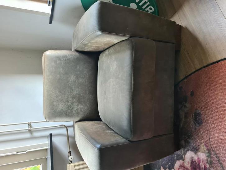 Donker groene stoel / fauteuil, Huis en Inrichting, Fauteuils, Gebruikt, 75 tot 100 cm, 75 tot 100 cm, Ophalen
