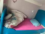 Eenpersoonsbed, Huis en Inrichting, Gebruikt, 90 cm, Eenpersoons, Blauw