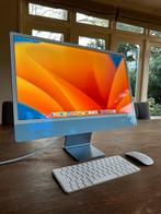 Apple iMac 24” | 4x USB-c + Ethernet | Blauw | NIEUWSTAAT, Computers en Software, Apple Desktops, 256 GB, IMac, Zo goed als nieuw