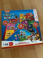 Paw patrol 3 in 1 spellen, Hobby en Vrije tijd, Gezelschapsspellen | Bordspellen, Drie of vier spelers, Ophalen of Verzenden, Gebruikt
