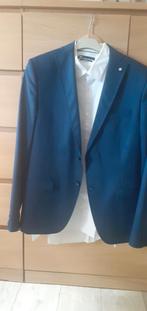 Blauw colbert +witoverhemd, Kleding | Heren, Kostuums en Colberts, Blauw, Ophalen of Verzenden, Zo goed als nieuw