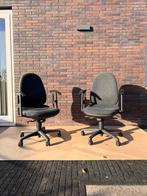 Set van 2 ergonomische bureaustoelen - antraciet/zwart, Zwart, Ophalen of Verzenden, Zo goed als nieuw, Bureaustoel